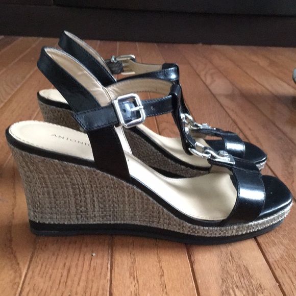 Black Antonio Melani sandals size 7 - Picture 4 of 11